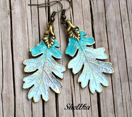 Náušnice ,,PODZIMNÍ LISTY,,X