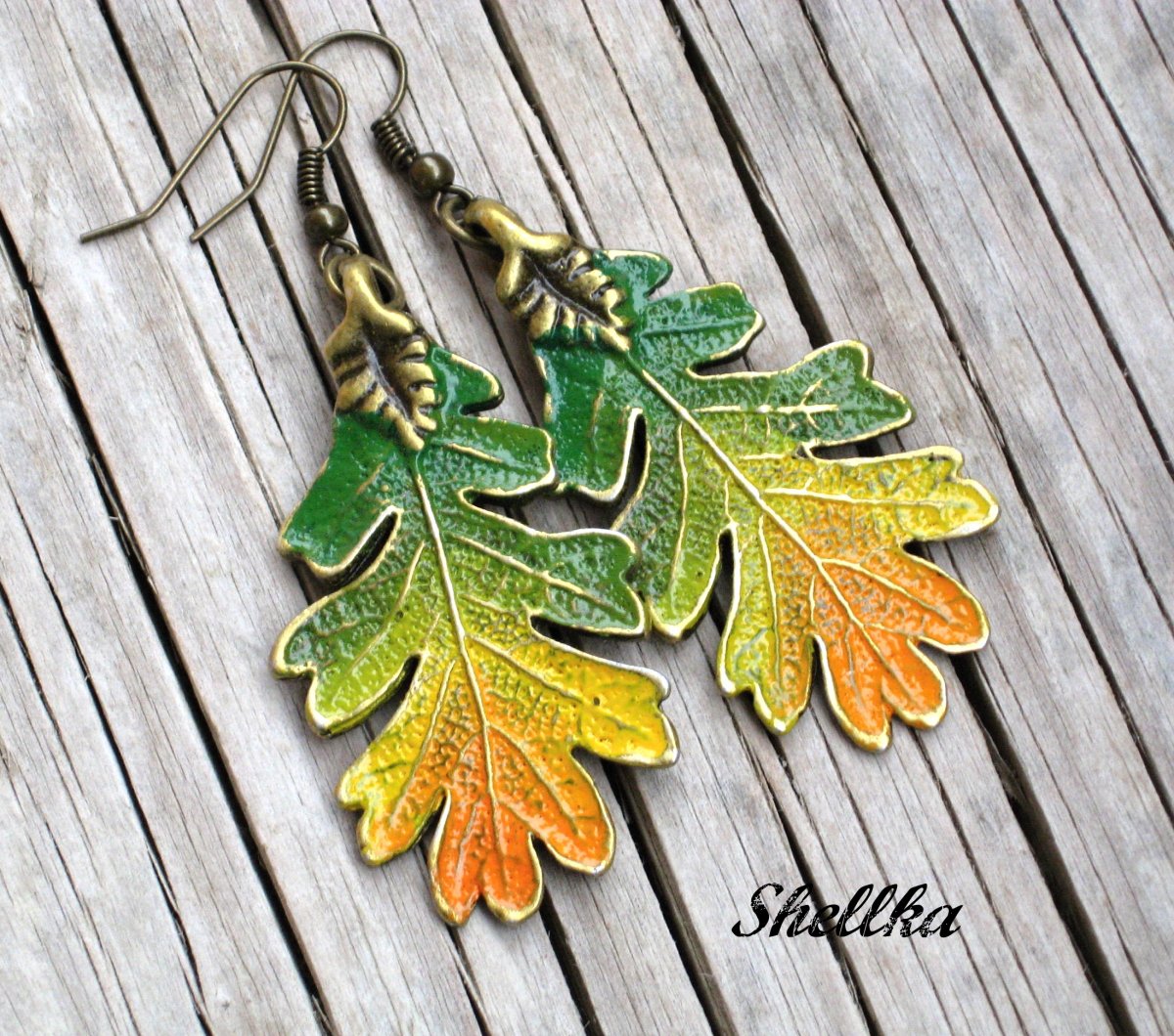 Náušnice ,,PODZIMNÍ LISTY,, XII.