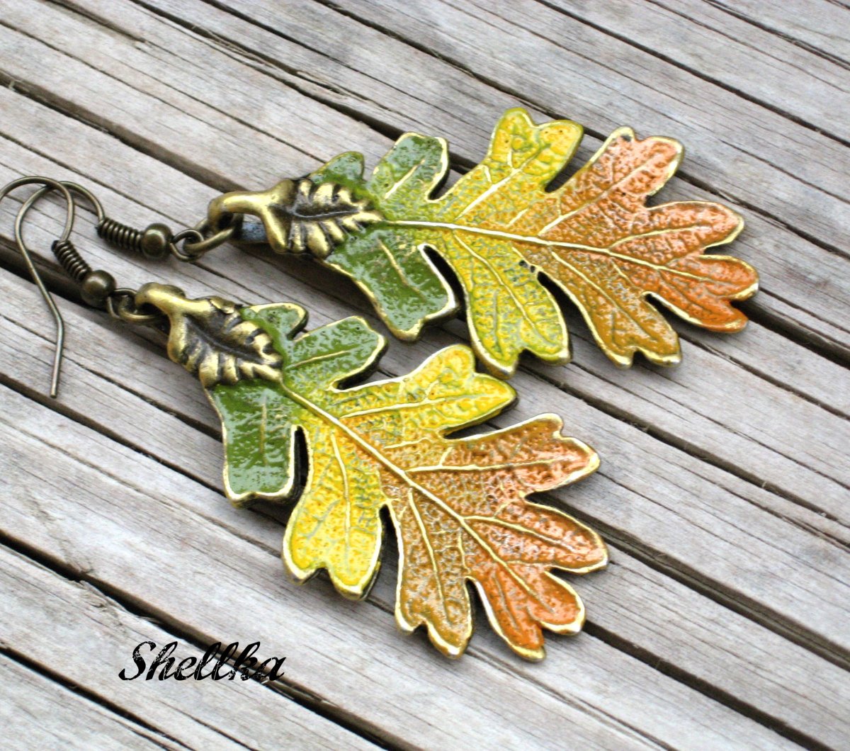 Náušnice ,,PODZIMNÍ LISTY,, XIV.