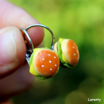 Mini - hamburger (naušnice)