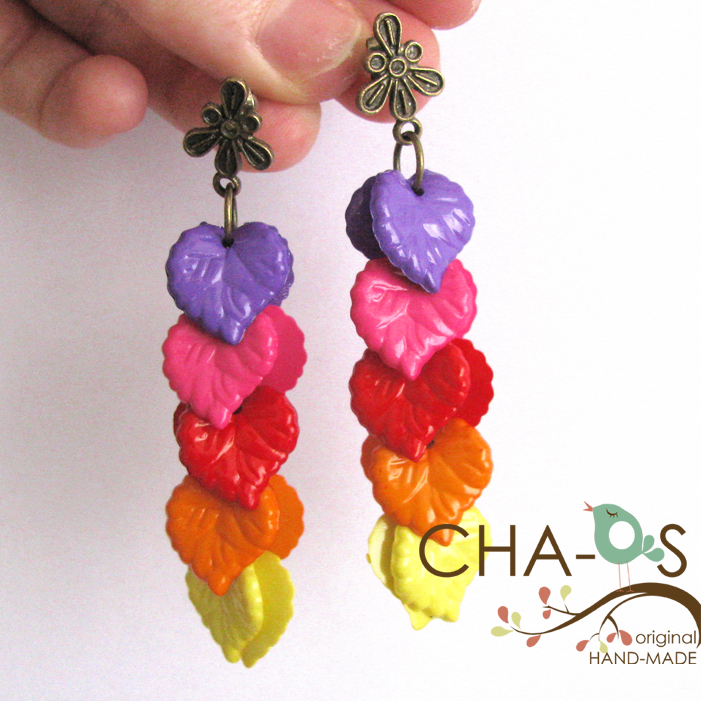 Lístečkový závěs - náušnice III.