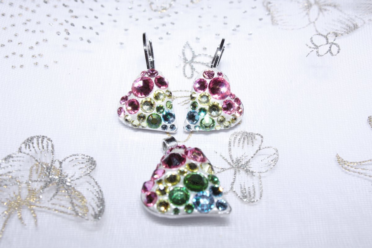 Barevná srdíčková sada