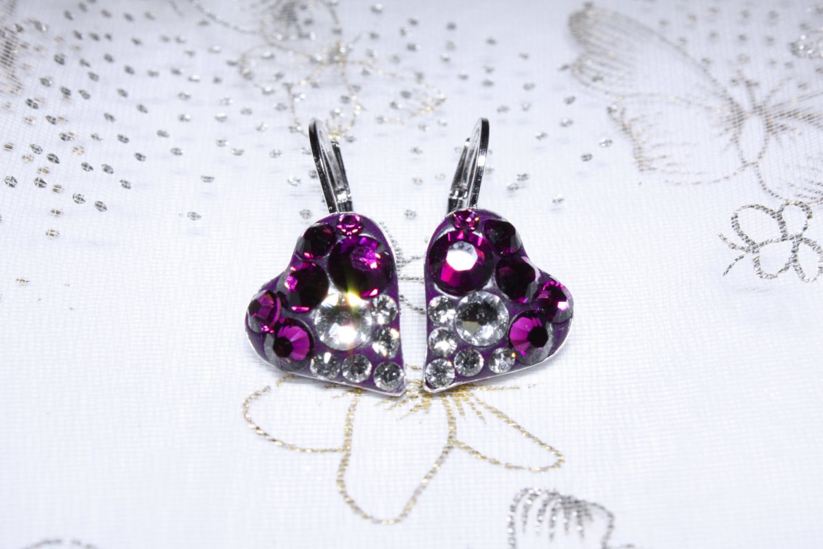 Ametystová srdíčka