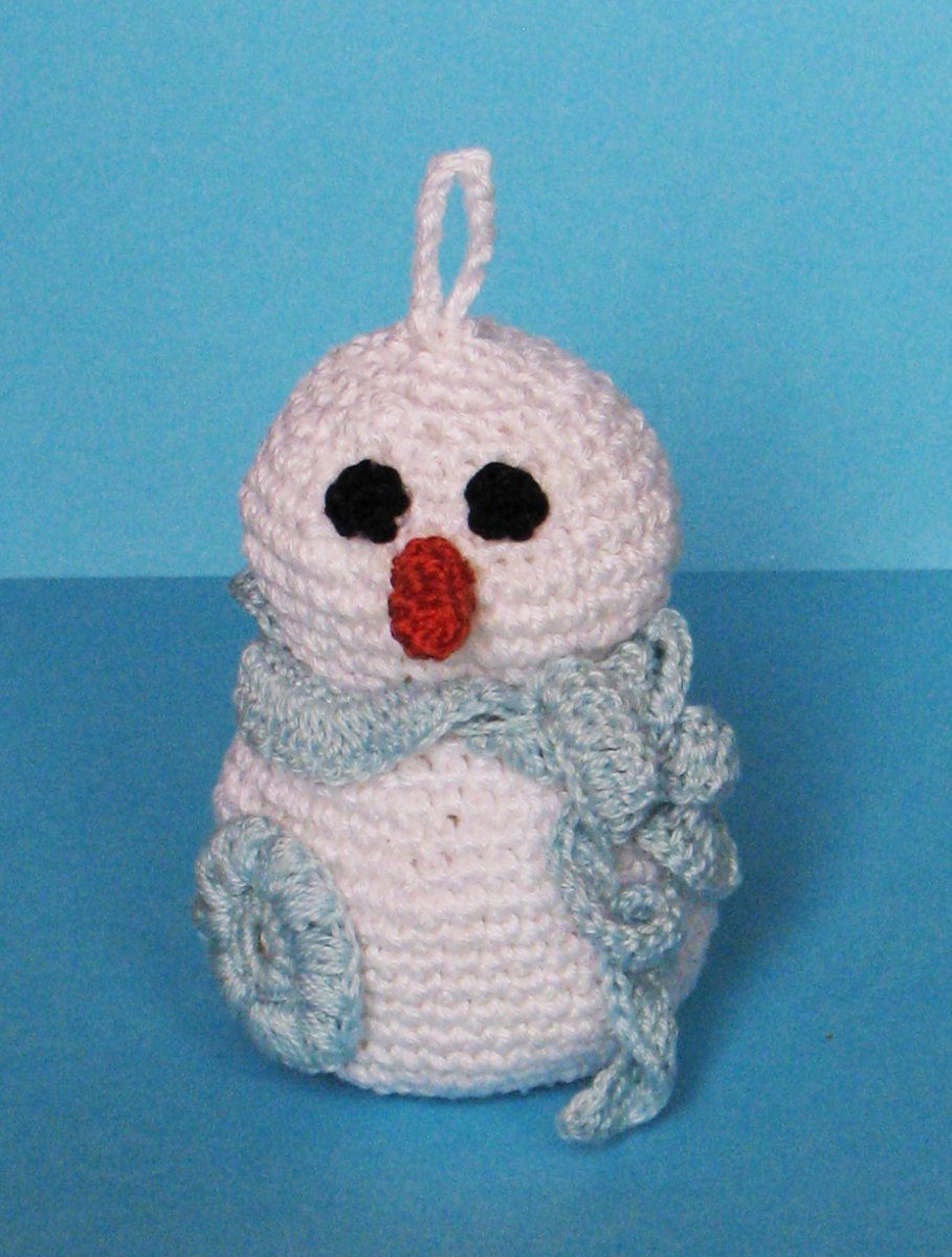 Návod vánoční ozdoba Sněhulák