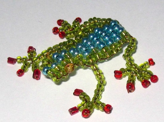Žabka z korálků