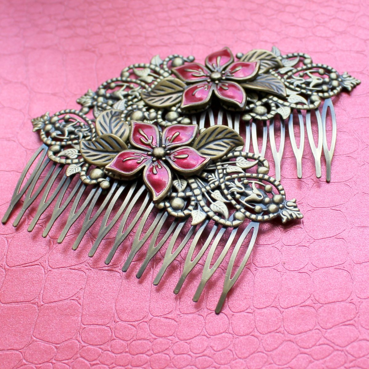 Rozkvetlý hřeben do vlasů - 1 kus