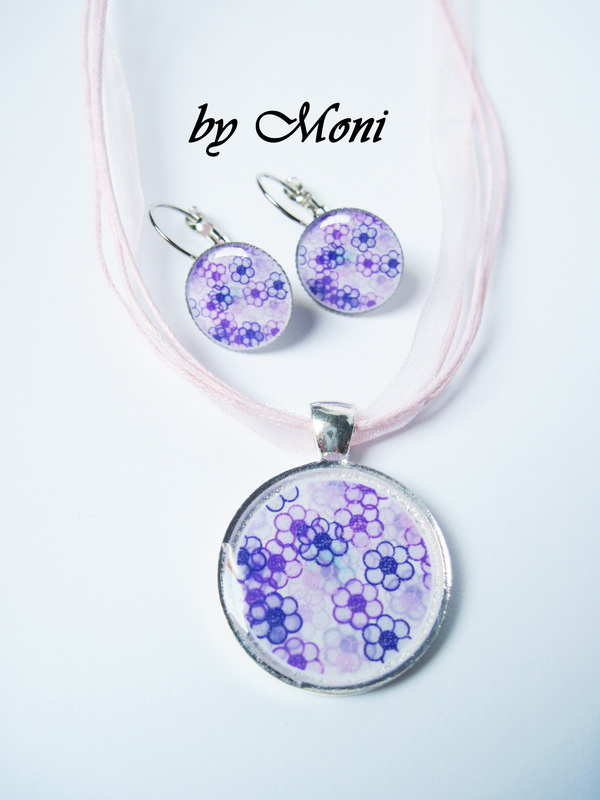 Sada fialové kytičky II