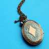 Medailonek s klíčkem - náhrdelník