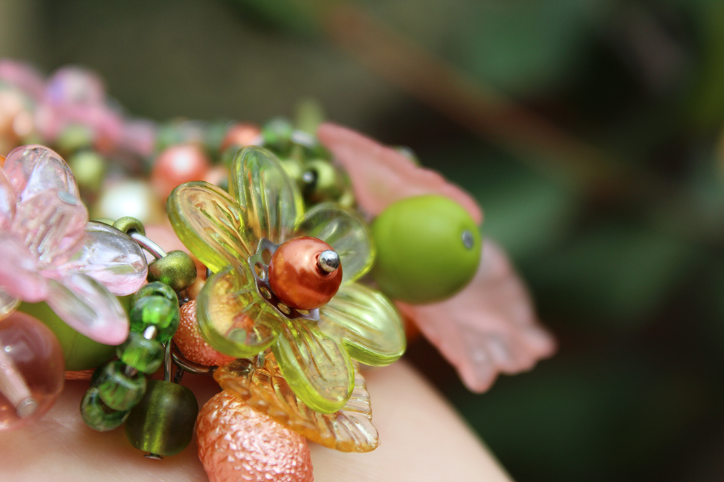 Náhrdelník (chir.+ nerez ocel) "Babí léto"