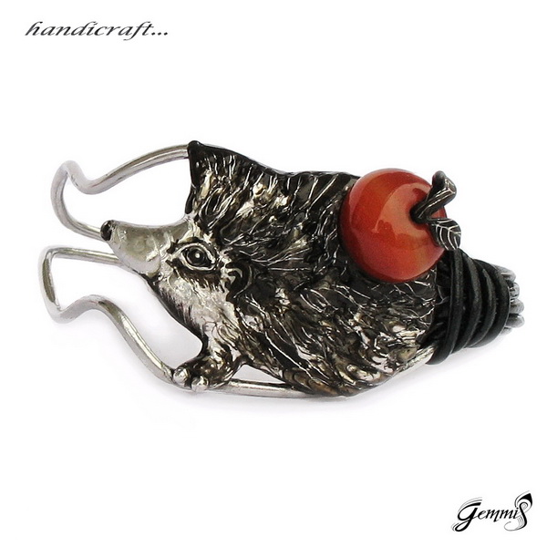 Náramek - Ježek s jablíčkem :-) 