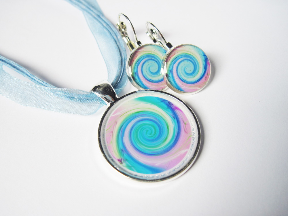 Sada modré točení