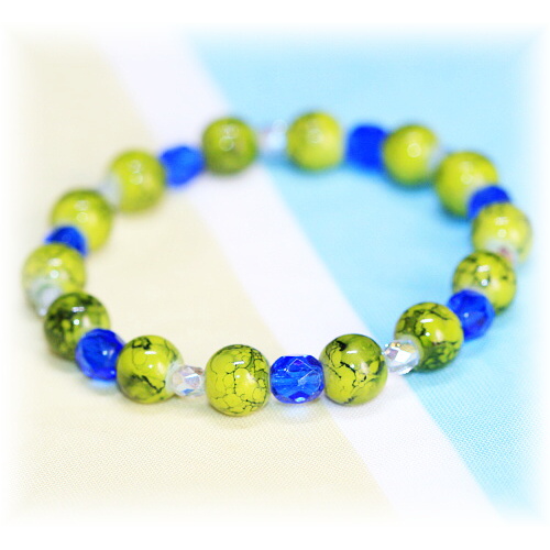 Zeleno-modrý náramek