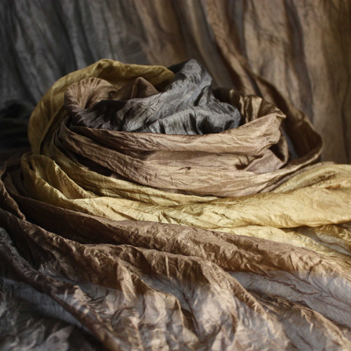 hedvábný pléd hnědý 180x90