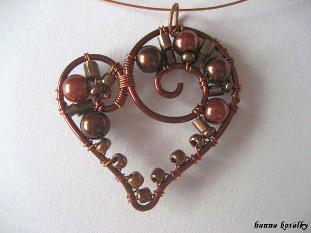 Srdce - srdíčko - náhrdelník + náušnice