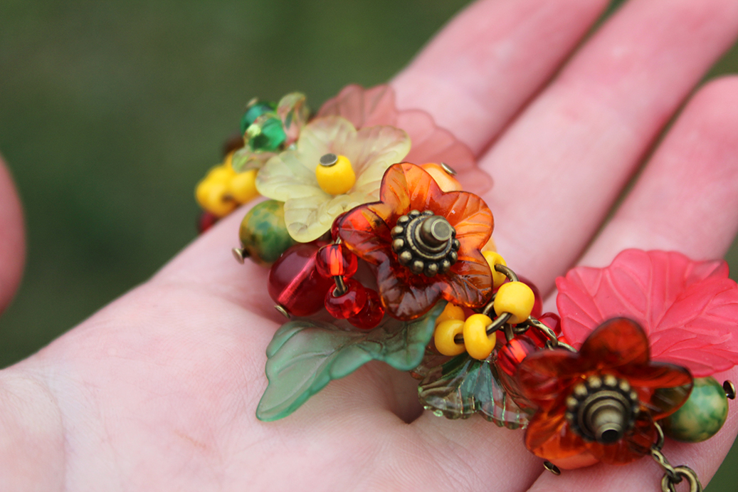 Cinkáček - náramek "Podzim v hrsti.."