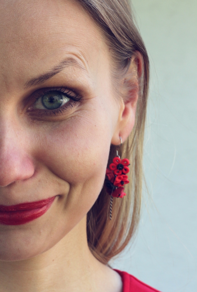 Hrozen květů - náušnice i pro alergiky