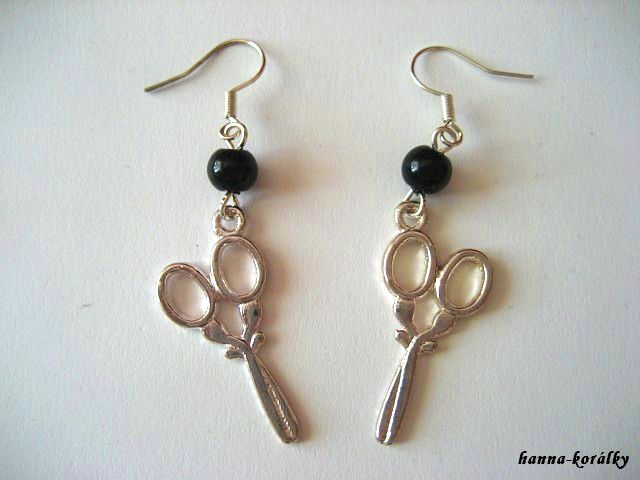 Náušnice - nůžky