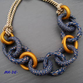 Řetěz modrozlatý