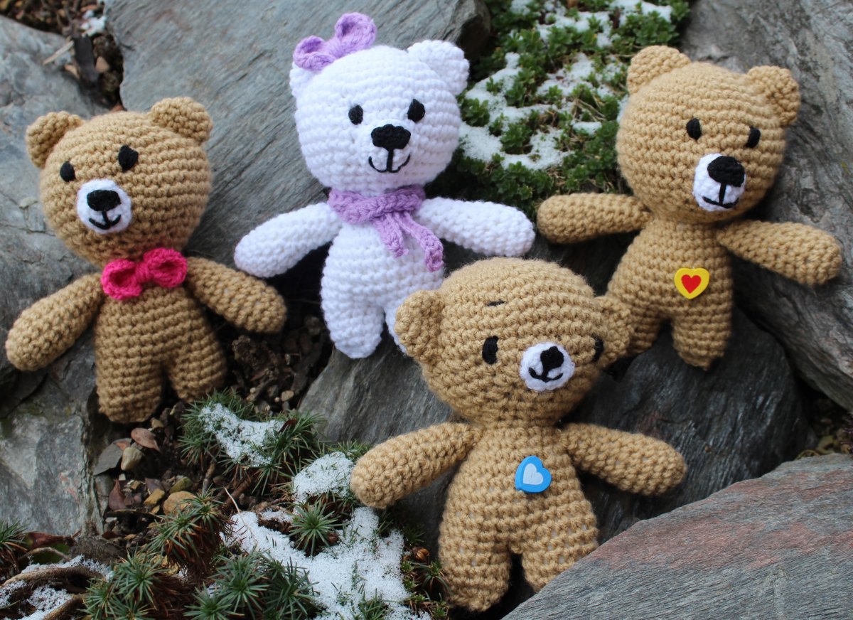 Háčkovaný medvídek
