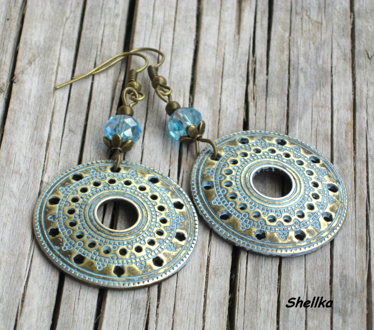 Náušnice ,,Z POKLADU AZTÉKŮ,,