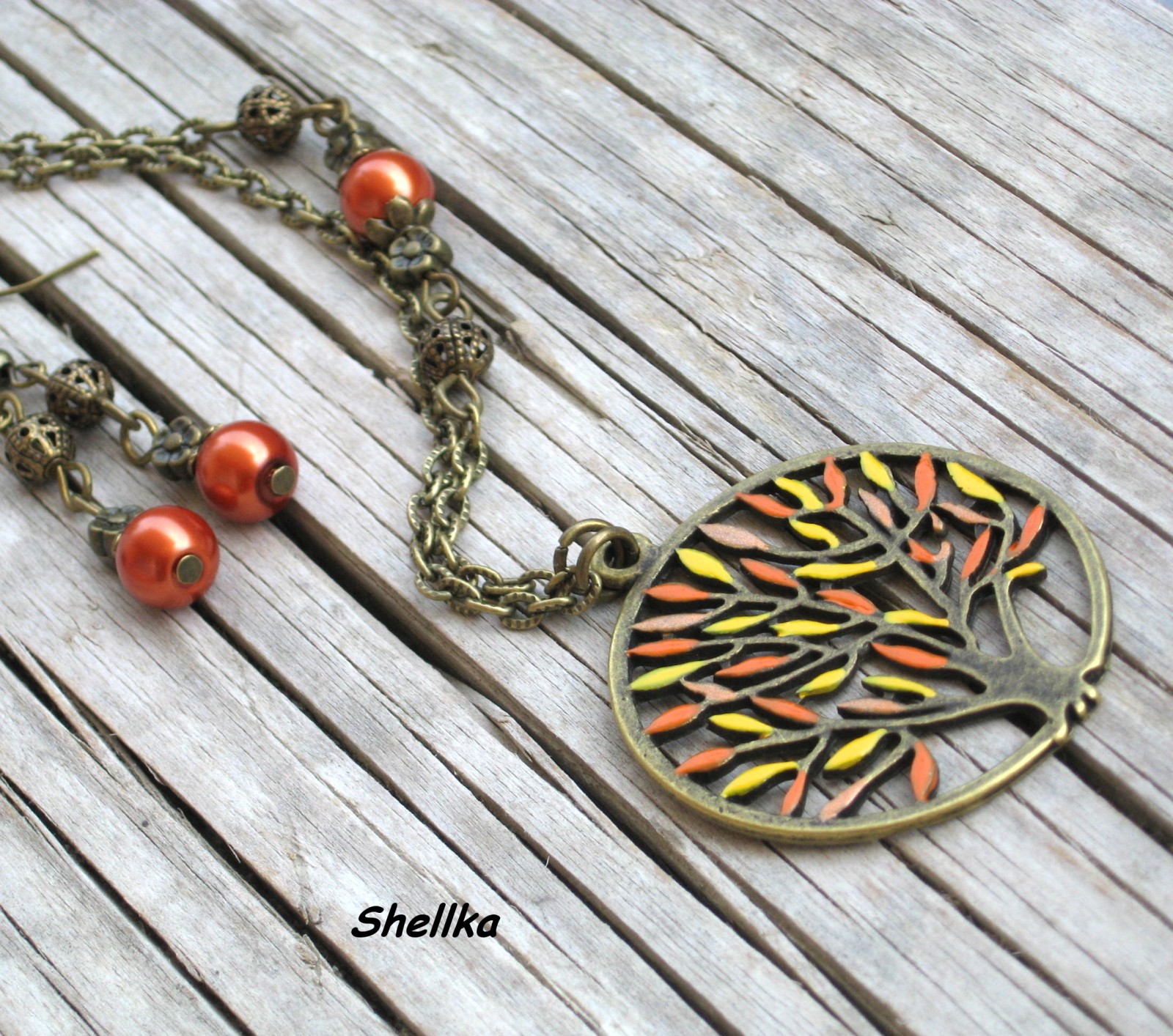 Náhrdelník,,TREE,,7 + náušnice ZDARMA