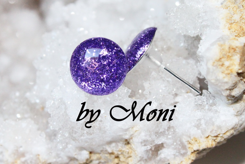 Ťupky - fialové třpytky