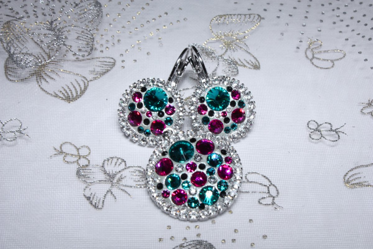 Luxusní tyrkysovo-růžový set