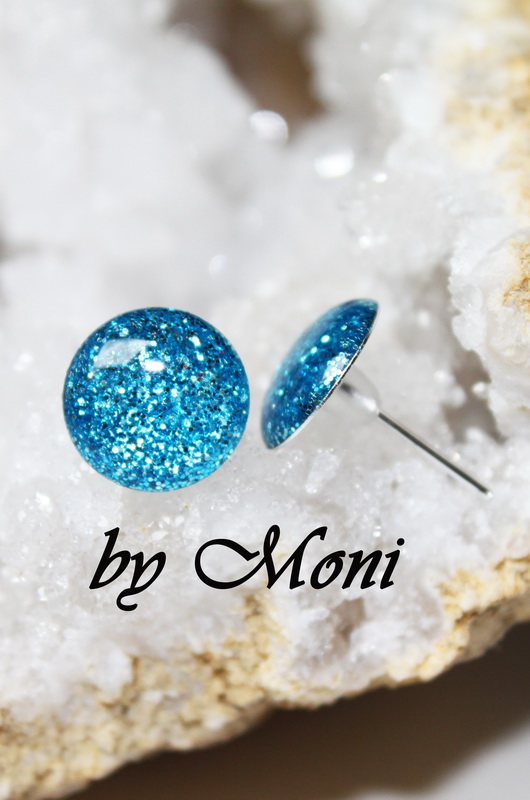 Ťupky - modré třpytky