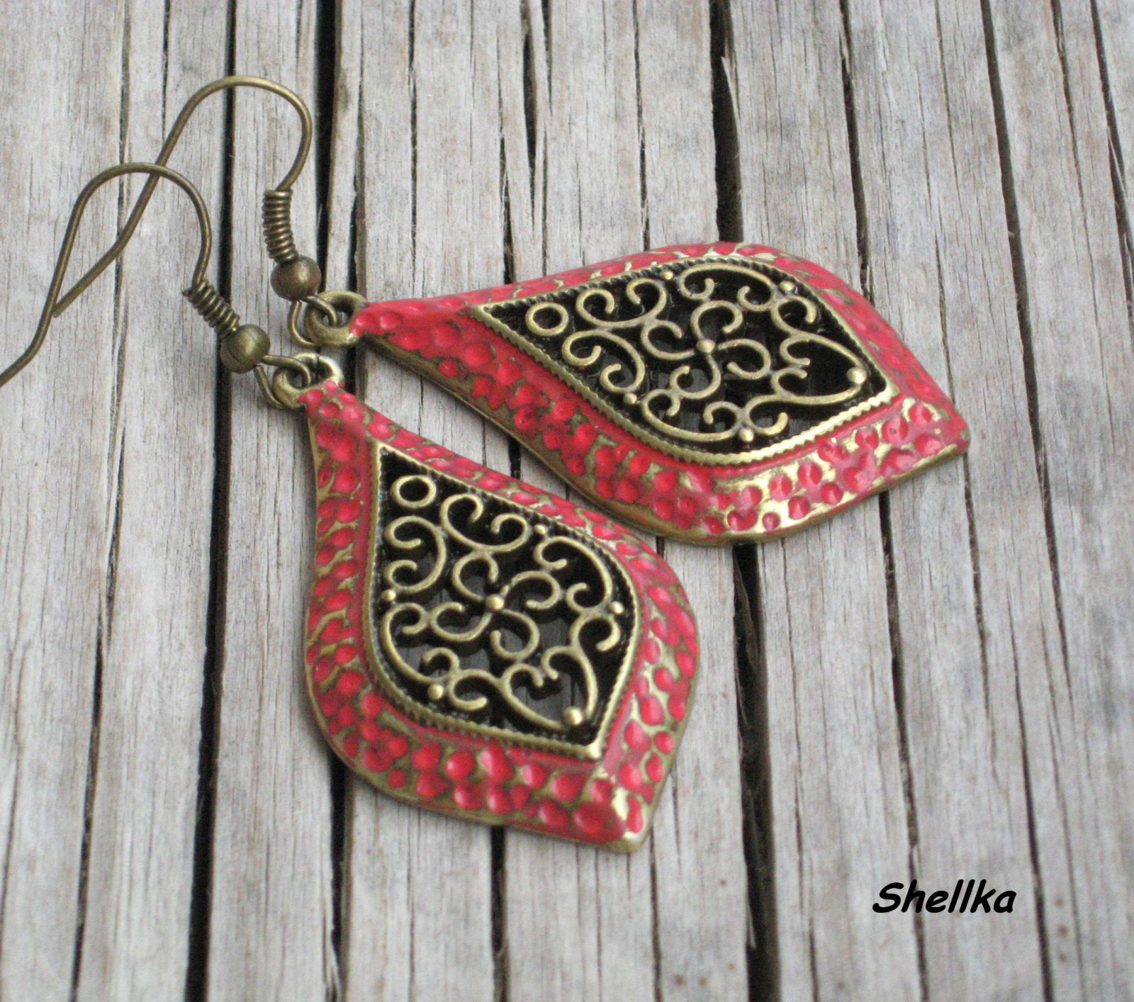 Náušnice ,,RED TEARS,,