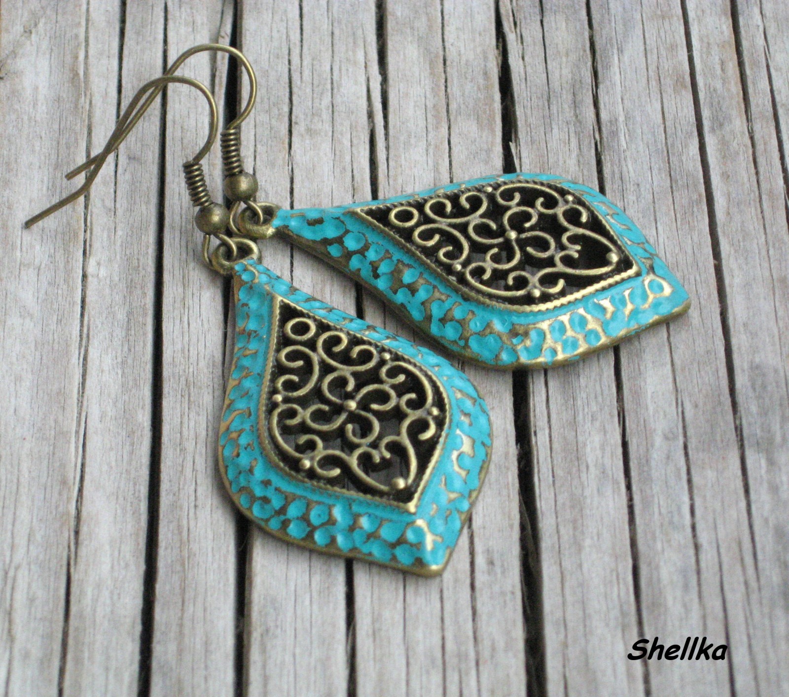 Náušnice ,,TURQUOISE TEARS,,