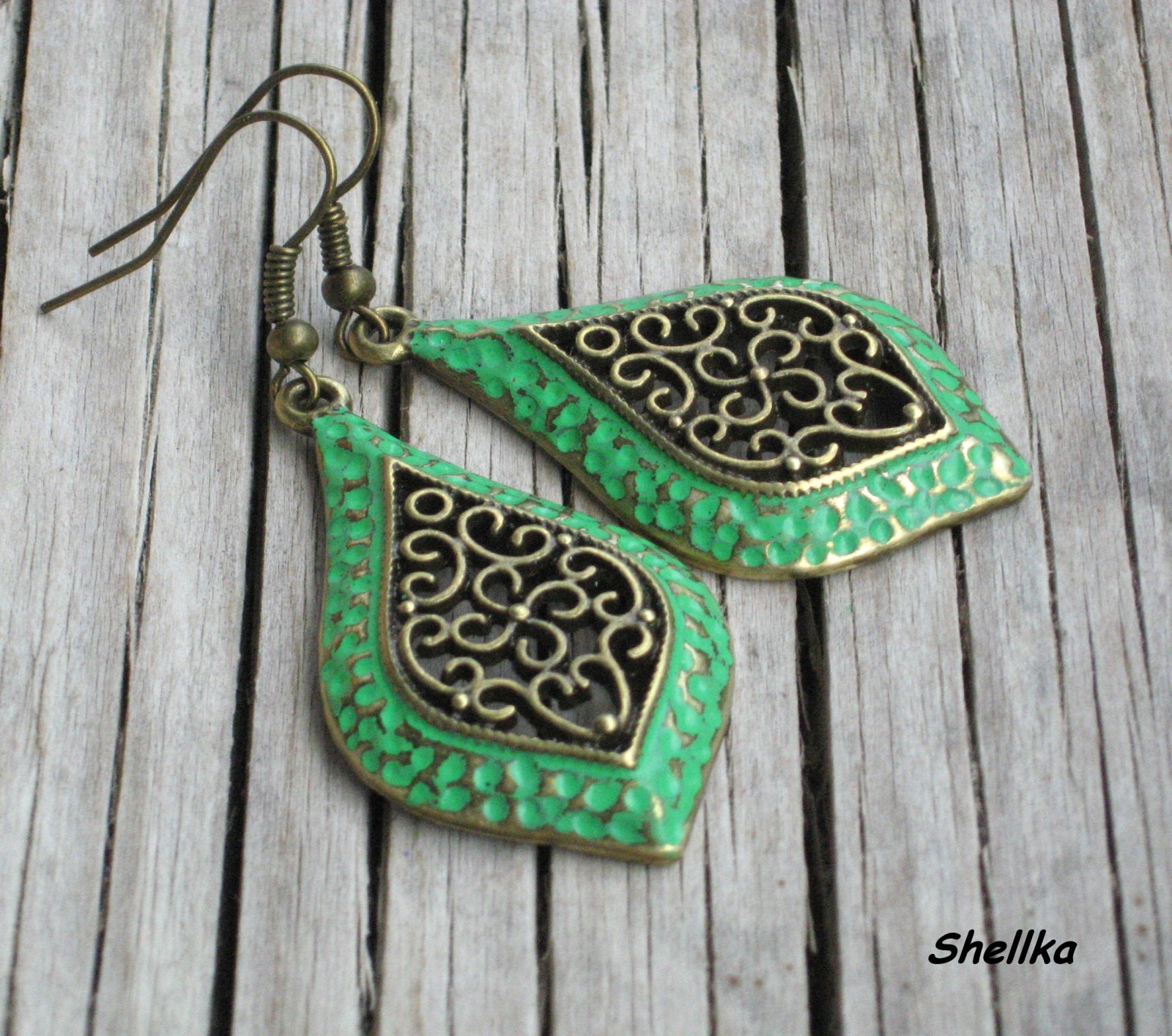 Náušnice ,,GREEN TEARS,,