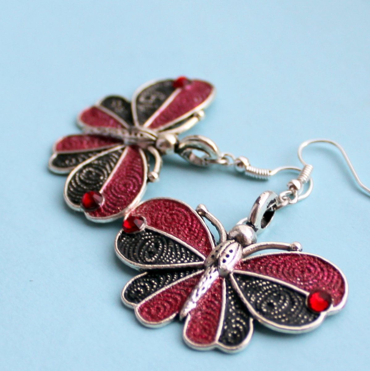 Motýli - náušnice