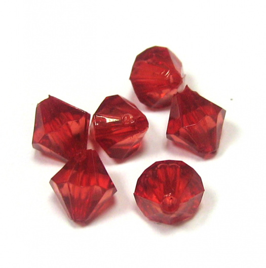 Akrylové bicony - 8 mm - 30 ks 