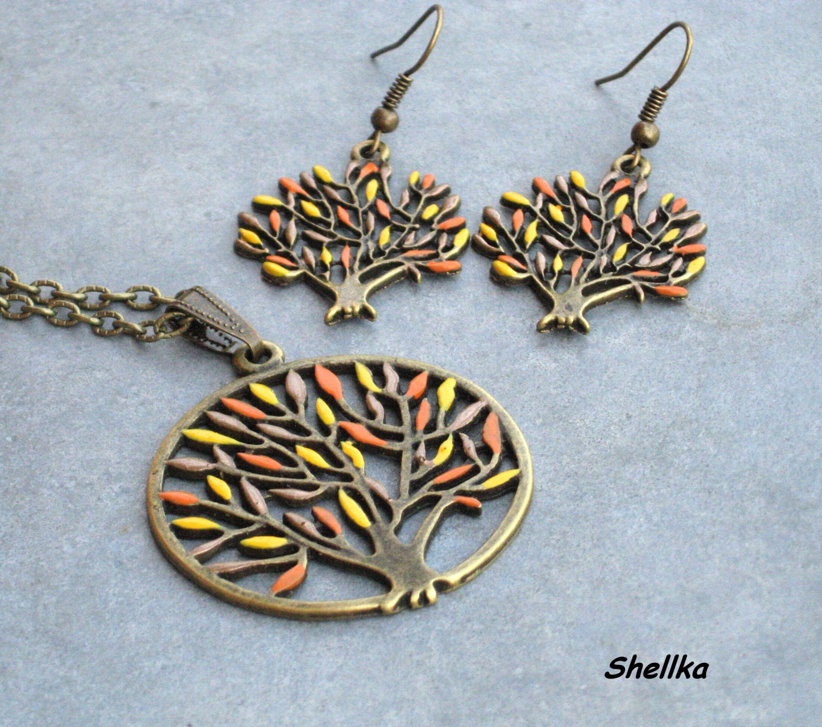 Sada náhrdelník+ náušnice ,,TREE,,3