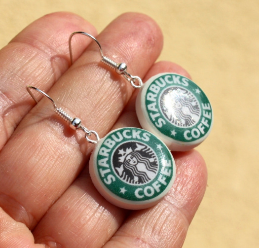 Starbucks coffee ... náušnice