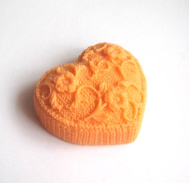 mýdlové srdce pomerančové