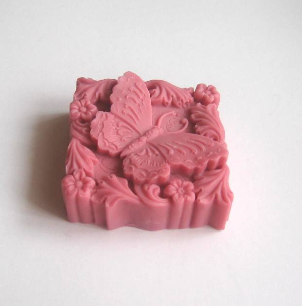 mýdlový motýl tmavě starorůžový