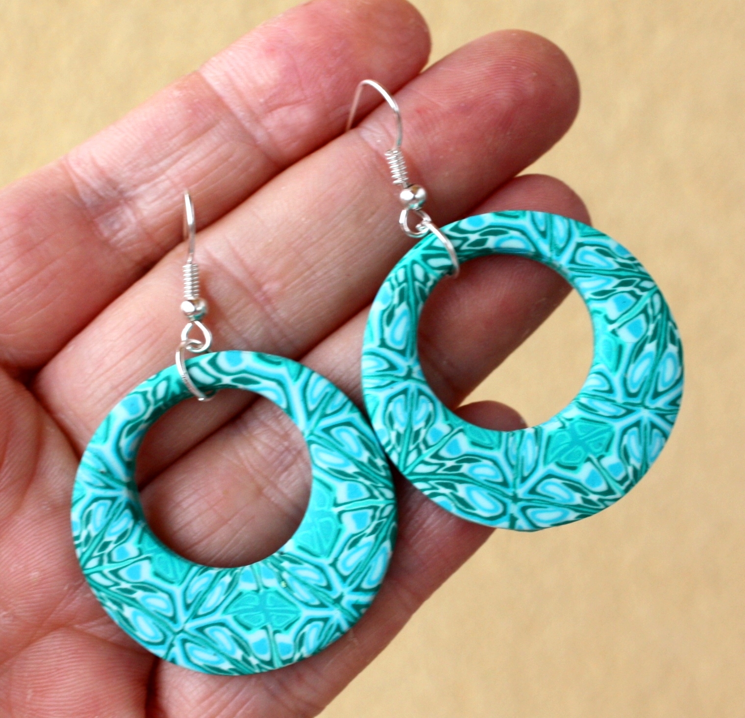 vzorované náušnice na přání