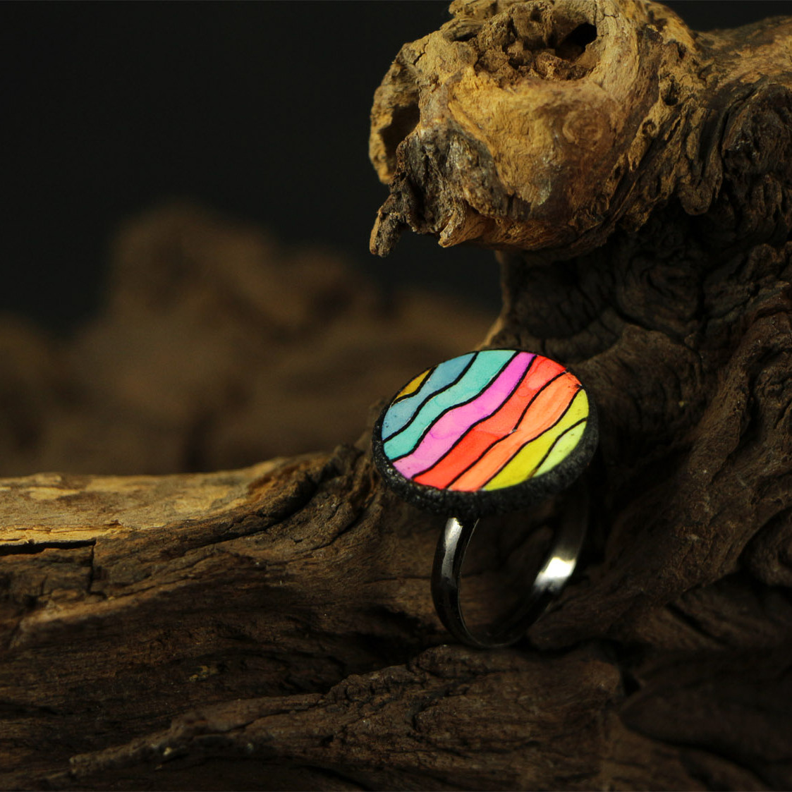 Prstýnek KROUŽKOVÁK DUHOVANÝ