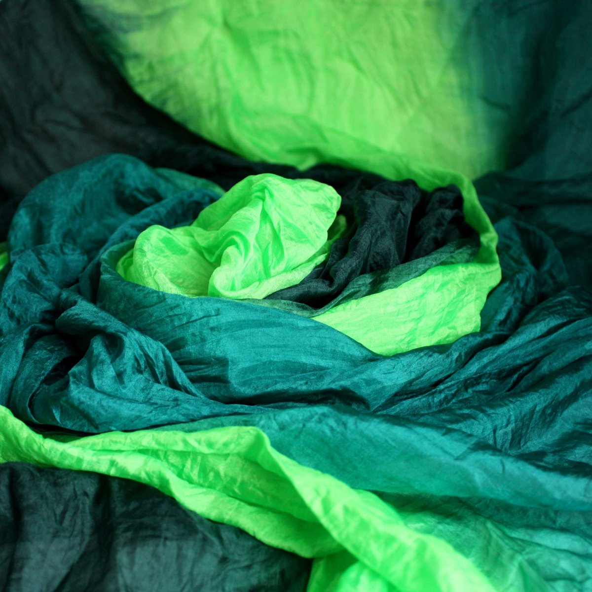 hedvábný pléd zelený 180x90