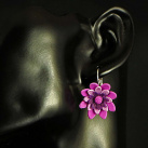 Náušnice FIALKA KVĚTINKOVÁ