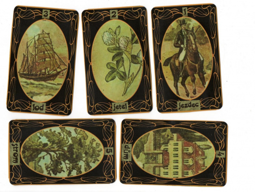 Vykládací karty madam Lenormand s popisem VELKÉ