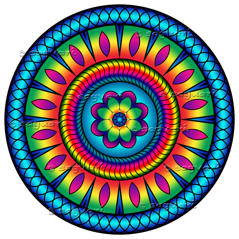 Farebná mandala II