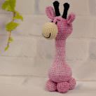Žirafa Amálka růžová melírovaná 