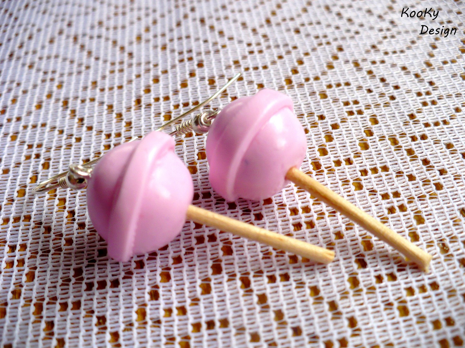 Visací náušnice - lízátka