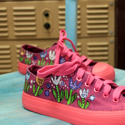 Tulipány na fialové vel.38