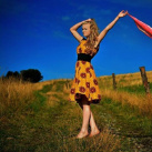 Dámské retro šaty - v barvě slunečnice