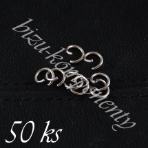 Jednoduchý spojovací kroužek, chirurgická ocel 5mm 50ks (16 1005)