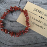 Pružný náramek s minerálem - jaspis červený