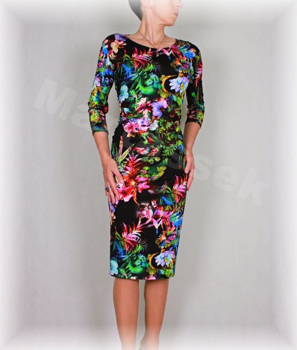 Šaty s řasením v pase vz.292